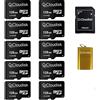Cloudisk 10 Pack Micro SD Card 128MB (NON GB) con adattatore MicroSD Lettore