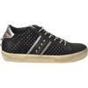 Leather Crown Donna Sneakers nero