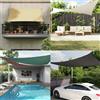 vidaXL Vela Parasole Nera 7x5x5 m 100% Poliestere Oxford