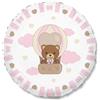 BIG PARTY Palloncino in Mylar orsetto ROSA Teddy Friends by Thun - gonfiabile ad elio o ar