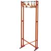 Foppapedretti Appendiabiti terra con ruote Moderno Pieghevole Legno Noce SNAKE60