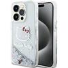 Hello Kitty Cover per iPhone 13 Hello Kitty con glitter liquido, colore argento.