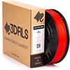 3DFILS - Filamento flessibile per stampa 3D eFil TPU 60D: 1,75 mm, 1 kg, rosso