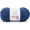 Gründl Lana Shetland - filato spesso per uncinetto e maglia - lana invernale - morbida e calda - 80% poliacrilico, 20% lana - 1 gomitolo da 100 g / 170 m - misura ferri 7-8 -blu