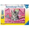Ravensburger Puzzle Bel Gattino, Puzzle 100 Pezzi XXL, Età Consigliata 6+, Puzzl