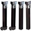 EL ZORRO Imex El Zorro , Set di 4 gambe per rete letto con ruote, metallo, neutro, 250 x 30 x 30 mm