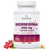 BANDINI ® Berberina 1000mg pura alto dosaggio 180 compresse vegane Berberin HCl da