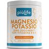 +LIFE Magnesio e Potassio Senza Zucchero 300g Arancia PiùLife con B12 B6 B1 Acido