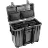 PELI 1440 Valigia protettiva Top Loader Case con divisori per ufficio imbottiti regolabili e organizer per coperchio, IP67 Impermeabile, Capacità di 34L, Prodotto in USA, Colore Nero