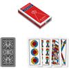 Dal Negro Dal 10073 - Trevisane Italia Regional Playing Cards, Red Case