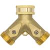 VARIOSAN 2 via Y Distributore 10964 3/4 pollici ottone con rubinetti di arresto