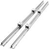 VEVOR Guida Scorrevole Lineare SBR20 per Cassetti 2 Pezzi Lunghezza 800mm 4 Cuscinetti SBR20UU, Binario di Guida 2 Pz per Scorrimento per Cassetti Mobili in Acciaio al Carbonio Carico Statico 882N