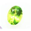 Loose Gemma Peridoto Ovale Forma 9.10 KT Certificato Con Omaggio