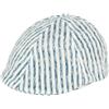 Coppola berretto bambino puro cotone riga azzurro bianco