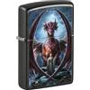 Zippo Accendino antitempesta - Anne Stokes, Gray Dusk, Color Image - Ricaricabile - Riutilizzabile - Design antivento - Confezione regalo - Made in USA