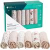 Does not apply Mussole Neonato Cotone 100% - 6 Pz 30X30Cm - Ideale Come Regalo Neonati - Rosa