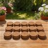 12 Blocchi Nutrienti Coir Cocco 5cm per Compostaggio Vermi e Mix Biochar
