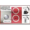 TOP SHOP ITALIA 2011 RICAMBI 3 PZ GUARNIZIONE + 1 FILTRO 4 TAZZE PER NEW BRIKKA BIALETTI COMPATIBILE