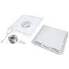 Ventilatore di Scarico da Soffitto Materiale PC con Luce LED 12W 30 30CM Facile