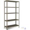 Andrighetti Scaffale Ad Incastro Verniciato Grigio 5 Ripiani Con Rinforzo Cm 100X40Xh 188