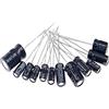 DIY LEARNER Condensatori Elettrolitici in Alluminio Da 120 Pezzi 12 Valori Da 1Uf a 470Uf Co