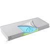 SUNROX Cuscino per panca in memory foam con lacci, ultra resistente, impermeabile, per interni ed esterni, universale, 114 x 40 x 10 cm, grigio melange