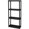 Saturnia Art Plast T60/4 Scaffale in Polipropilene a 4 Ripiani Nero 60x30x133 cm