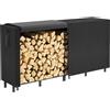Lifewit Portalegna da Interno 243,8×58,5×122cm Porta Legnaia da Esterno Porta