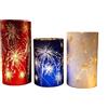 3 fuochi d'artificio in vetro inciso uragani per Mantel tavolino consolle esposi
