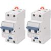 GEWISS - GW94006 - Interruttore Magnetotermico Differenziale Compatto - Mdc 45-1P+N Curva C 10A Tipo AC Idn:0,03A - 2 Moduli (Confezione da 2)