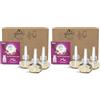 Glade liquido elettrico Profumatore per Ambienti con Olii Essenziali, Fragranza Relaxing Zen, 3 Ricariche (Confezione da 2)