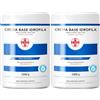 AIESI® Crema Base idrofila (1 kg), Crema idratante ristrutturante per viso e corpo ideale per pelle secca, Uso farmaceutico, cosmetico e dermatologico, Made in Italy (Confezione da 2)
