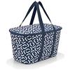 reisenthel coolerbag - Borsa Termica Resistente, Adatta per Spesa, Picnic e in Viaggio, Combinabile anche con Cestino Spesa Carrybag e altri Shopper, 20 L, Fantasia Signature Navy