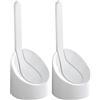 GEDY Cucciolo Scopino WC Bianco, Misure e peso: 33,5X15X15 CM & 0,25 KG, Realizzato in resina termoplastica, Ciuffo in PVC, Scopino per WC design Makio Hasuike, 100% Made in Italy, 2 anni di garanzia