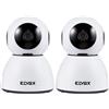VIMAR 46239.040A Telecamera IP WiFi motorizzata con rilevatore di movimento, compatibile con assistenti vocali, disponibile VIEW product per Alexa e Google assistant (Confezione da 2)