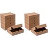 IPEA Scatole di Cartone Piatte 21 x 15 x 5 cm per Spedizioni, E-Commerce, Regali - 5 Pezzi - Made in Italy - Box Reattangolari Multiuso per Imballaggio Oggetti, Eventi, Natale - Scatola e Confezione