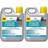 FILA Surface Care Solutions EASYWASH Detergente Neutro Multisuperficie, Incolore, 1 Litro (Confezione da 2)