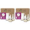 Glade liquido elettrico Profumatore per Ambienti con Olii Essenziali, Fragranza Relaxing Zen, 1 Diffusore e 3 Ricariche (Confezione da 2)