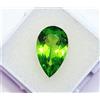 Peridoto a Forma di Pera Loose Gemma 10.10 KT Certificato Con Omaggio