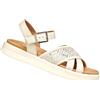 GEOX SANDALI BASSI DONNA ESTATE D65PAB 09B11 C1122 XAND 2S BIANCO LATTE