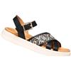 GEOX SANDALI BASSI DONNA ESTATE D65PAB 09B11 C9999 XAND 2S NERO