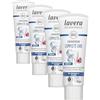 lavera Dentifricio Complete Care senza fluoro - Protezione 5 volte - Principi attivi vegetali biologici - Echinacea & calcio bio - Vegano - Cosmetici naturali - 75 ml (Confezione da 4)