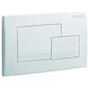 PUCCI Placca Quadra Bianca (cm 33x18) a 2 Pulsanti per cassetta Incasso Pucci (C5j)