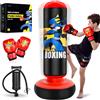 Esnowlee Sacco da boxe grande e stabile per bambini, pungiball bambini gonfiabile alto 16