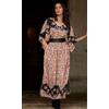 Together Kimono Con Stampa A Bordo E Cintura UK 16 (FM207-9)
