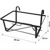 Balconiera Da Ringhiera Portavaso Per Fioriera Balcone Rettangolare 40 50 60 Cm