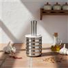 Mortaio Acciaio Inox 304 Durevole Grinder Aglio Acciaio Inox