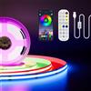 USB RGB LED Striscia 5V 2M,Dimmerabile Cambio Colore RGB COB LED Strip Con Bluet