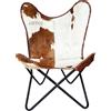 PARRYS LEATHER WORLD Vacchetta Farfalla Sedia Vera Pelle Fionda Sedia Rustico Casa Decorazione