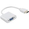 Marchiata Cavo Adattatore HDMI Maschio a VGA Femmina Convertitore HD per PC TV Laptop